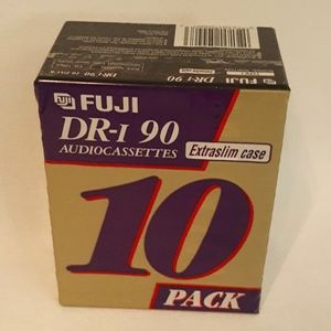SEALED 10 Pack Fuji DR-I 90 Minutes Cassette Extraslim case
